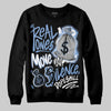Jordan 4 WMNS 'Forget Me Not' DopeSkill Sweatshirt Real Ones Move In Silence Graphic Streetwear - Black
