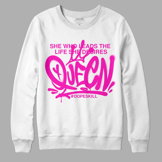 Dunk Low GS “Active Fuchsia” DopeSkill Sweatshirt Queen Graphic Streetwear - White