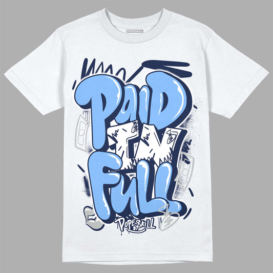 Jordan 5 Midnight Navy DopeSkill T-Shirt New Paid In Full Graphic Streetwear