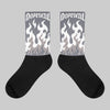 Leather Curb Sneakers White Anthracite DopeSkill Sublimated Socks FIRE Graphic