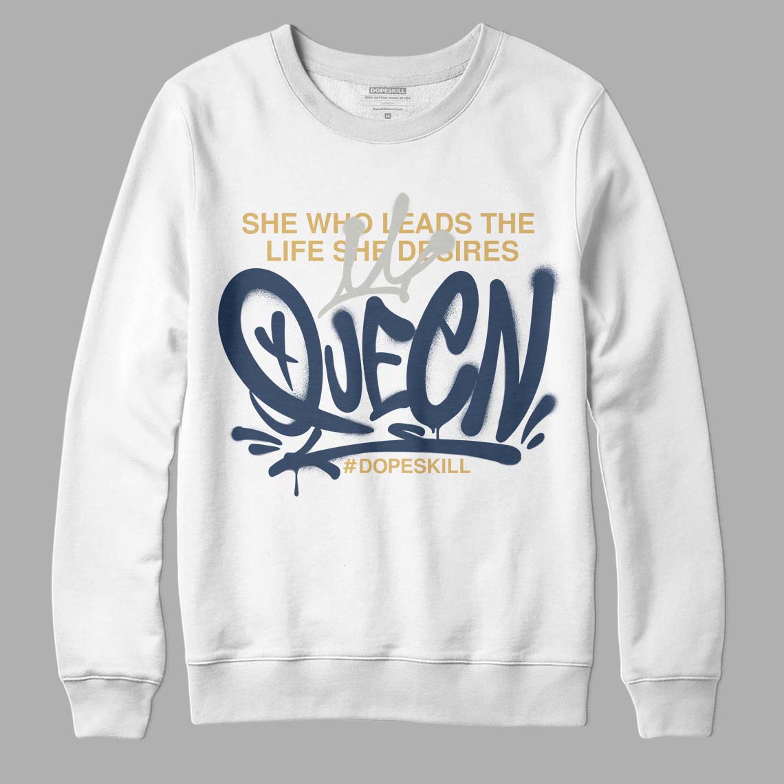 A Ma Maniere x Jordan 5 Dawn “Photon Dust” DopeSkill Sweatshirt Queen Graphic Streetwear - White