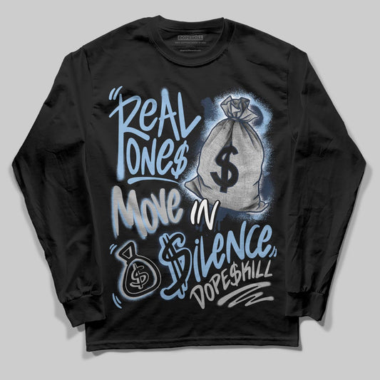 Asics Gel-Cumulus 16 Wash/Independence Blue DopeSkill Long Sleeve T-Shirt Real Ones Move In Silence Graphic Streetwear - Black