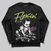 Chase B x Travis Scott x Jordan Jumpman Jack DopeSkill Long Sleeve T-Shirt Flexin' Graphic Streetwear - black