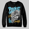 Jordan 11 Retro Gamma Blue (2025) DopeSkill Sweatshirt Pocket Change Graphic Streetwear - Black