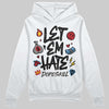 Jordan 4 “Black Cat” (2025) DopeSkill Hoodie Sweatshirt Let 'em Hate Graphic Streetwear - White