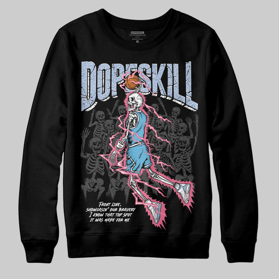 Jordan 3 GS “Cobalt Bliss” DopeSkill Sweatshirt Thunder Dunk Graphic Streetwear - Black