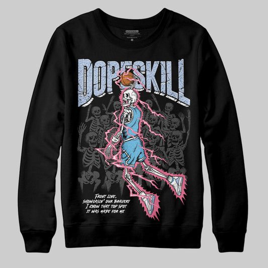 Jordan 3 GS “Denim/Pink Glow” DopeSkill Sweatshirt Thunder Dunk Graphic Streetwear - Black