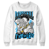 Jordan 2 Low "University Blue" DopeSkill Sweatshirt Sorry I've Been Trappin Graphic Streetwear - White 