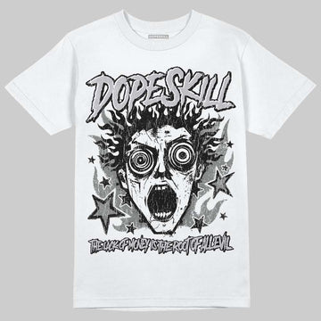 Grey Sneakers DopeSkill T-Shirt Root of Evil Graphic Streetwear - White