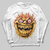 Yellow Sneakers DopeSkill Long Sleeve T-Shirt Hellfire Graphic Streetwear - White