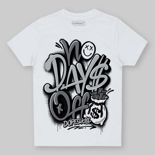 Jordan 4 “Fear” DopeSkill Toddler Kids T-shirt No Days Off Graphic Streetwear - White