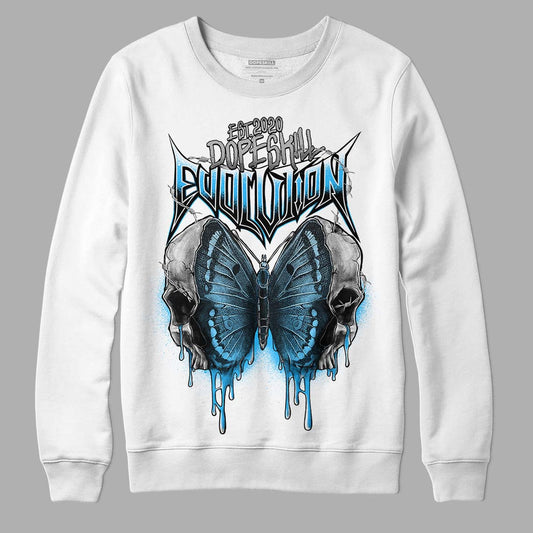 Jordan 2 Low "University Blue" DopeSkill Sweatshirt DopeSkill Evolution Graphic Streetwear - White