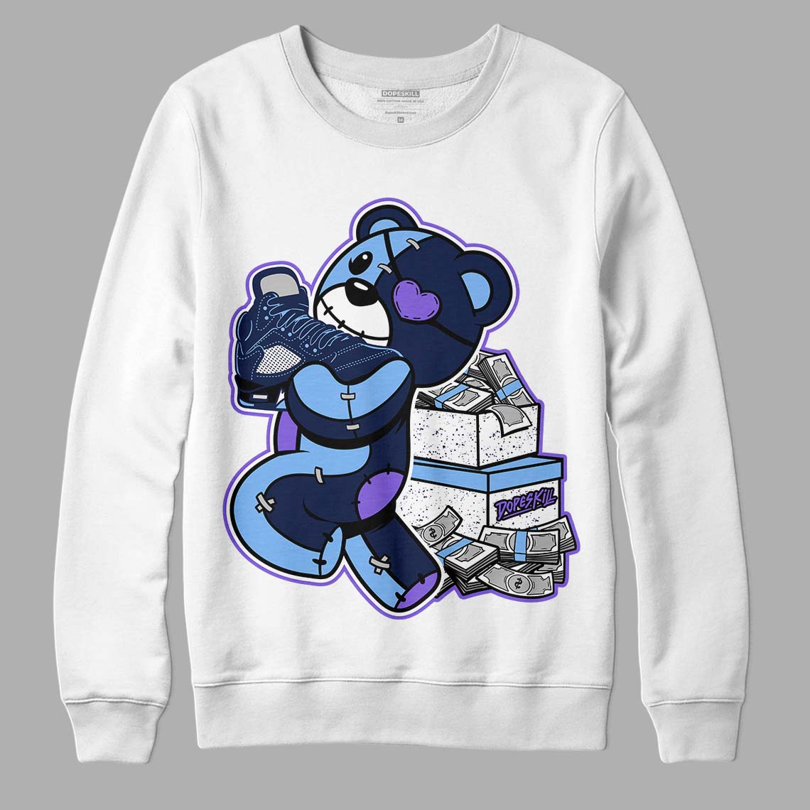 Jordan 5 SE “Georgetown” DopeSkill Sweatshirt Bear Steals Sneaker Graphic Streetwear