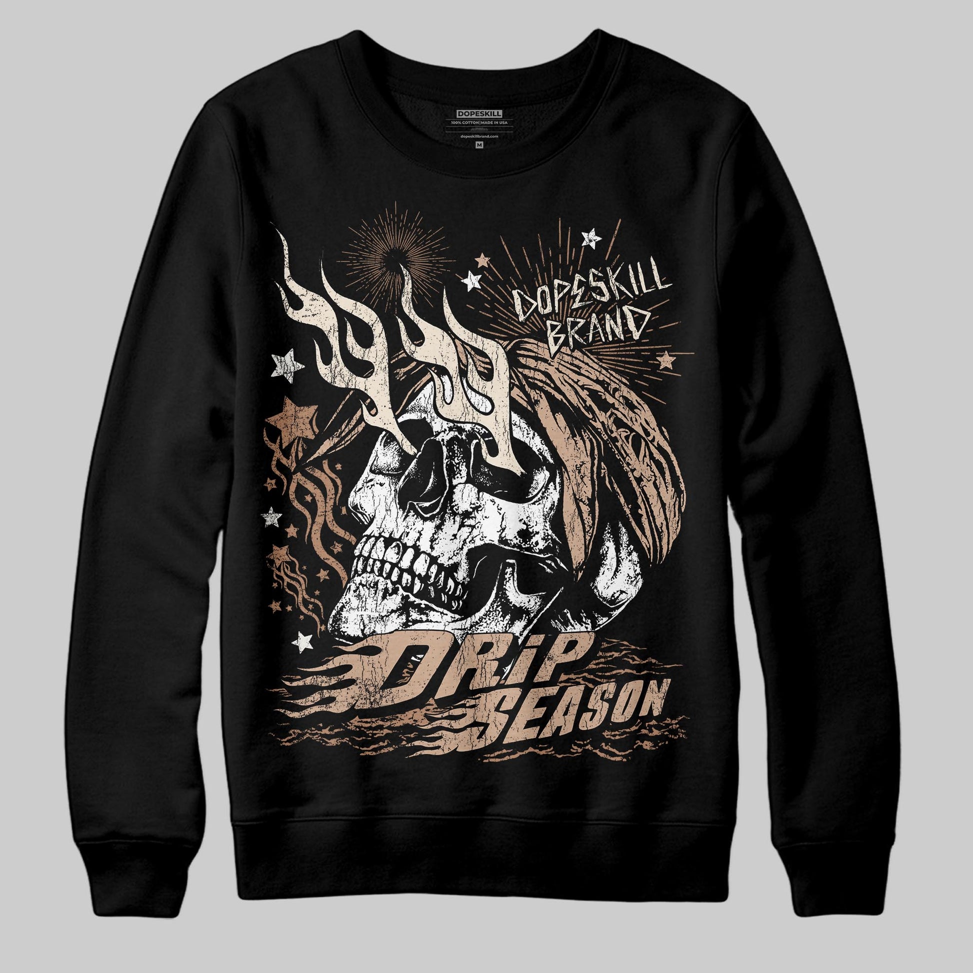 Jordan 4 Retro Cozy Girl DopeSkill Sweatshirt Drip Season Graphic Streetwear - black