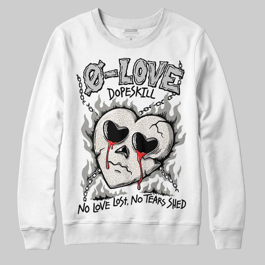 Jordan 3 Retro Pure Money DopeSkill Sweatshirt Crying Heart Graphic Streetwear - White