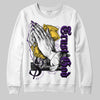 Jordan 12 “Field Purple” DopeSkill Sweatshirt Trust God Graphic Streetwear - White