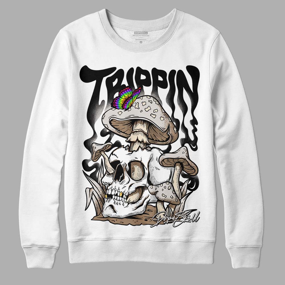 Jordan 5 SE “Sail” DopeSkill Sweatshirt Trippin Graphic Streetwear - White 