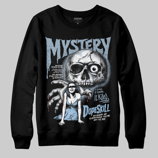Jordan 40 “Blue Suede” DopeSkill Sweatshirt Mystery Ghostly Grasp Graphic Streetwear - Black