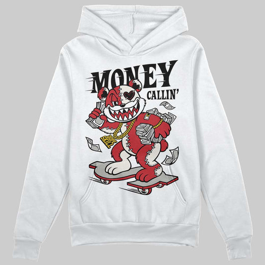 Jordan 4 “Flight Club” DopeSkill Hoodie Sweatshirt Money Callin' Graphic Streetwear - White