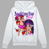 PURPLE Sneakers DopeSkill Hoodie Sweatshirt Looking For Love Graphic Streetwear - White