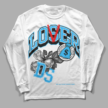 Jordan 1 High Retro OG “University Blue” DopeSkill Long Sleeve T-Shirt Loser Lover Graphic Streetwear - White