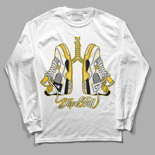 Jordan 4 Retro “Vivid Sulfur” DopeSkill Long Sleeve T-Shirt Breathe Graphic Streetwear - White 