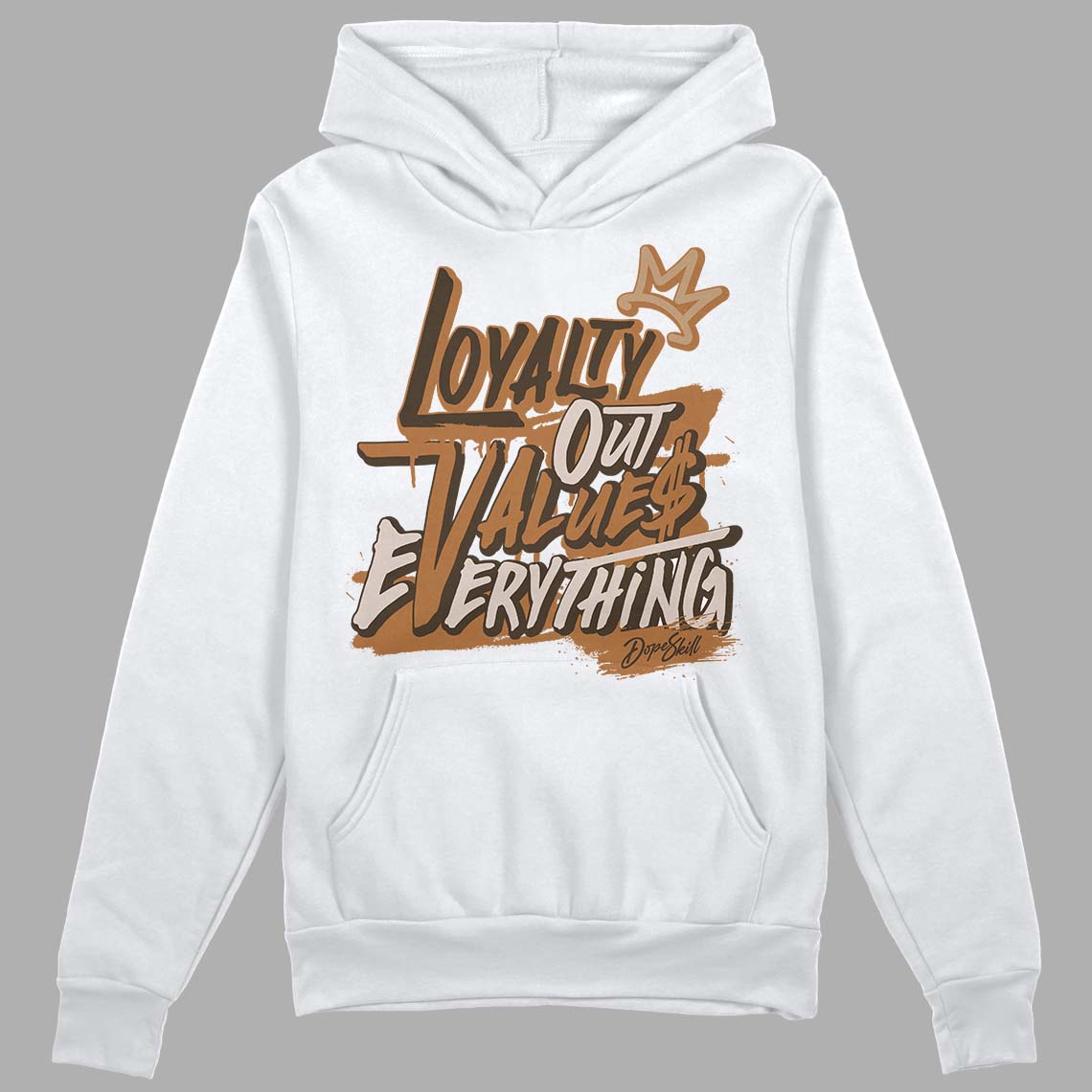 Jordan 3 Retro Palomino DopeSkill Hoodie Sweatshirt LOVE Graphic Streetwear - White