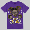 Purple Sneakers DopeSkill T-Shirt Two Sides Graphic Streetwear - Purple
