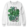 Jordan 1 High OG Green Glow DopeSkill Sweatshirt No Days Off Graphic Streetwear - White 