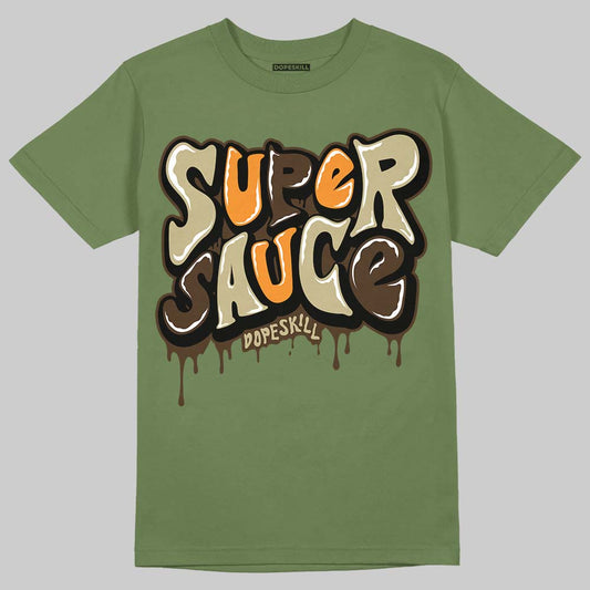 Olive Sneakers DopeSkill Olive T-shirt Super Sauce Graphic Streetwear