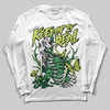Green Sneakers DopeSkill Long Sleeve T-Shirt Keepin' It Real Graphic Streetwear - White 