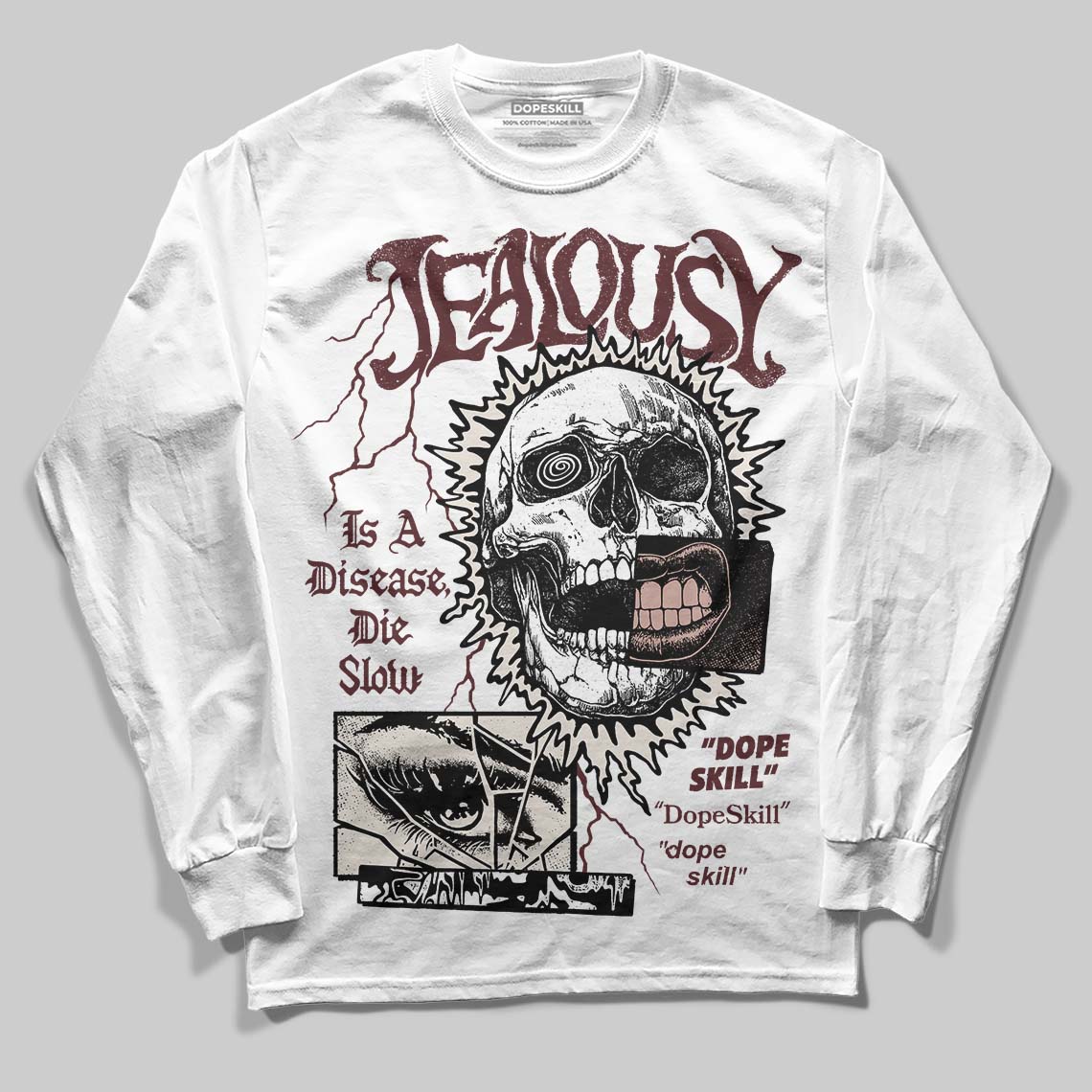 Jordan 11 “China” DopeSkill Long Sleeve T-Shirt Jealousy Graphic Streetwear - White