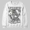 Jordan 3 Retro Pure Money DopeSkill Sweatshirt Threat Graphic Streetwear - White 