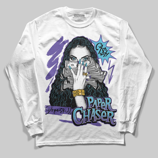 Jordan 8 Retro 'Aqua' 2025 DopeSkill Long Sleeve T-Shirt NPC Graphic Streetwear - White