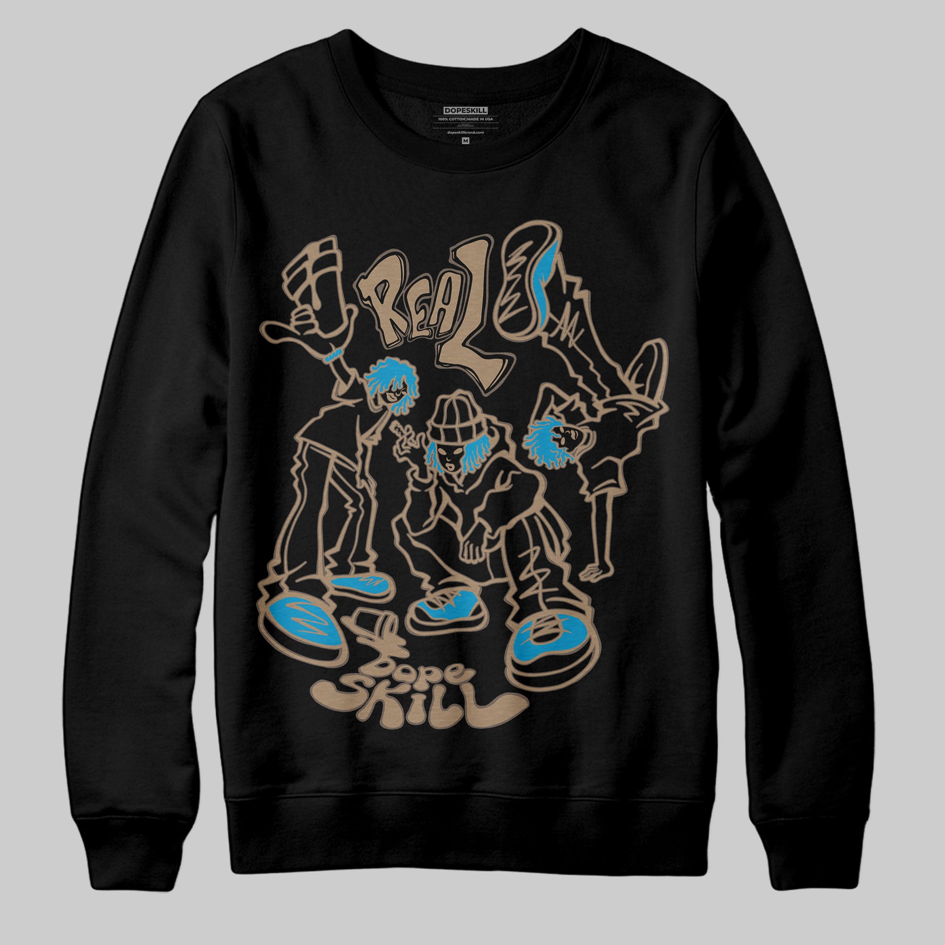 Jordan 3 GS “We Outside” DopeSkill Sweatshirt Real Y2K Players Graphic Streetwear - Black