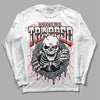 Jordan 3 Retro White Cement Reimagined DopeSkill Long Sleeve T-Shirt Trapped Halloween Graphic Streetwear - White 