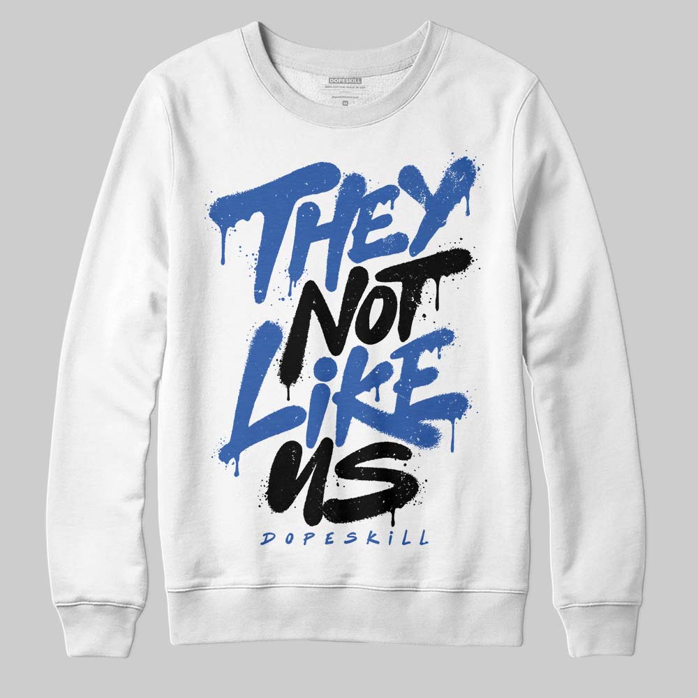 Jordan 1 Low Travis Scott x Fragment DopeSkill Sweatshirt They Not Like Us Graphic Streetwear - White