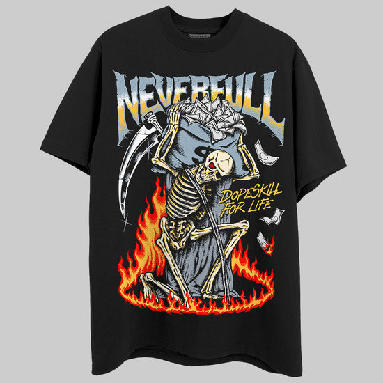 Jordan 13 “Blue Grey” DopeSkill T-Shirt NeverFull Graphic Streetwear - Black