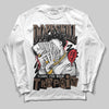 Jordan 9 'Olive' DopeSkill Long Sleeve T-Shirt Sorry I've Been Trappin Graphic Streetwear - White