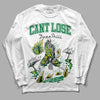 Jordan 5 “Lucky Green” DopeSkill Long Sleeve T-Shirt Cant Lose Streetwear - White