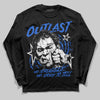 Royal Blue Sneakers DopeSkill Long Sleeve T-Shirt Outlast Graphic Streetwear - Black