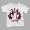 Jordan 1 Retro Low "Black Toe" DopeSkill Toddler Kids T-shirt Breathe Graphic Streetwear - White