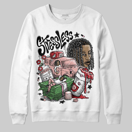 Jordan 1 Low OG “Rust Pink” DopeSkill Sweatshirt Stressless Graphic Streetwear - White 