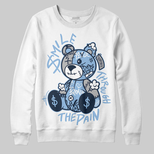 Asics Gel-Cumulus 16 Wash/Independence Blue DopeSkill Sweatshirt Smile Through The Pain Graphic Streetwear - White 