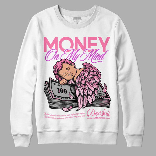 Dunk Low LX Pink Foam DopeSkill Sweatshirt MOMM Graphic Streetwear - White