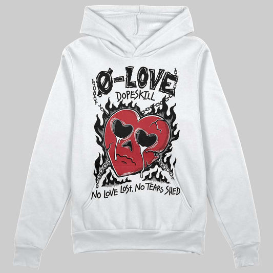 Jordan 14 Retro ‘Black Toe’ DopeSkill Hoodie Sweatshirt Crying Heart Graphic Streetwear - White