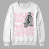 Dunk Low LX Pink Foam DopeSkill Sweatshirt Real Ones Move In Silence Graphic Streetwear - White