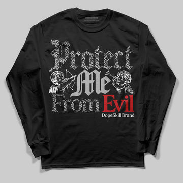 Jordan 3 OG “Black Cement” DopeSkill Long Sleeve T-Shirt Protect Me From Evil Graphic Streetwear - Black