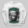 Green Sneakers DopeSkill Long Sleeve T-Shirt Look In My Eyes Graphic Streetwear - White