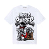 Black and White Sneakers DopeSkill T-Shirt Paper Chaser Boy Graphic Streetwear - White